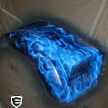‘Frigid Flames’ Big Rig designed and airbrushed by Ian Johnson
