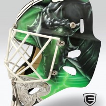 ‘Magic’ Goalie mask designed and airbrushed by Ian Johnson