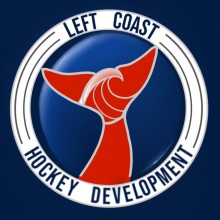 Logo for Left Coast Hockey Development – Designed by Ian Johnson #ianjohnsonart #excaliburairbrushing #leftcoasthockeydevelopment #logodesign #digitallogodesign #abbotsfordartist #vancouverartist #digitalillustration